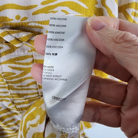 Anthropologie Maeve Amira Utility Shirt Animal Print Size Extra Small - Picture 5 of 7